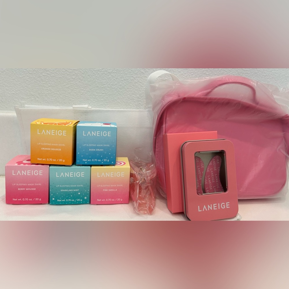 5 Rare Laneige Bespoke Swirl Lip Sleeping Masks